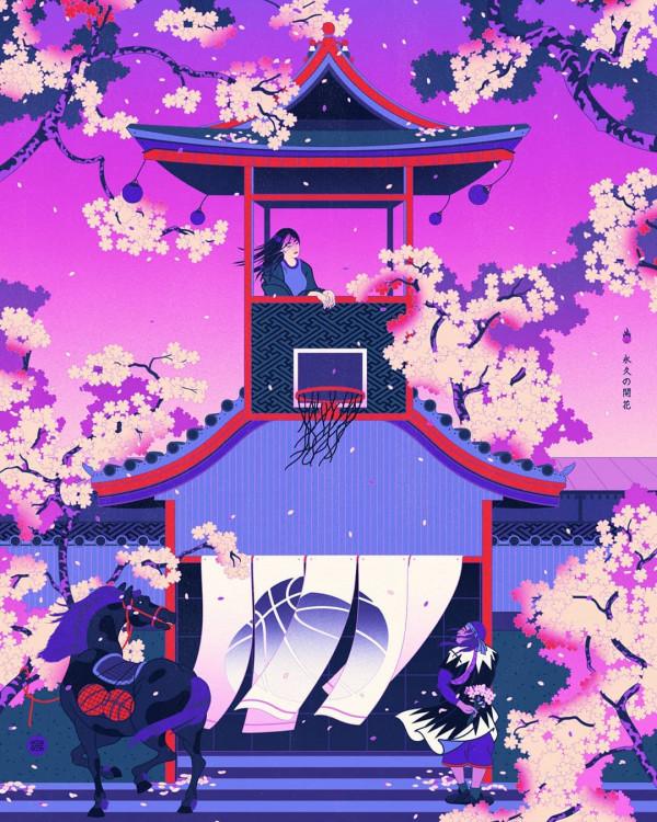 插畫丨強烈的色彩與動感衝擊力，復古又迷人，情節表現極為豐富