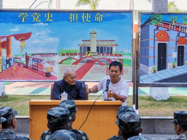 老兵親述東山保衛戰 新兵黨史學習效果佳