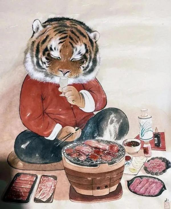 虎年萌虎的生活圖欣賞