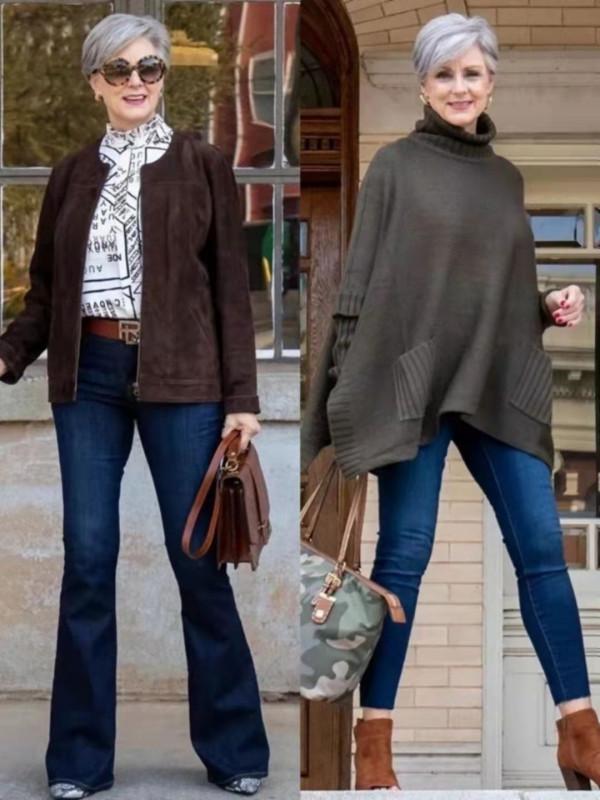 60+胖奶奶比年輕人還會穿，出街時髦又高階，她的穿衣秘訣是什麼