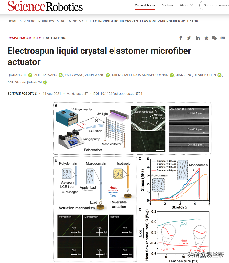 易絲幫盤點：Science子刊上5篇關於&OpenCurlyDoubleQuote;靜電紡絲&rdquo;的研究