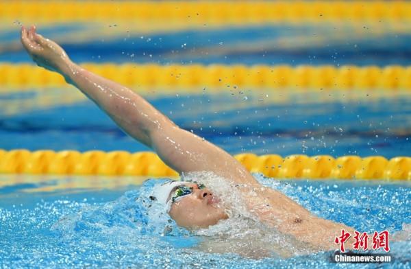 汪順實現全運會男子400米混三連冠