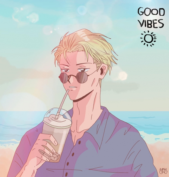 繪師二創90年代復古動漫畫風：角色全部帶美瞳