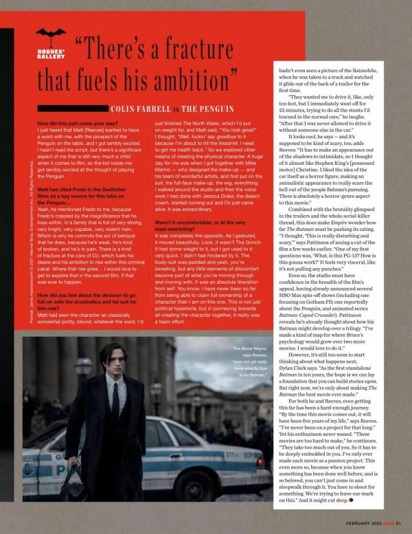 《帝國》雜誌新蝙蝠俠封面專題曝光，新劇照幕後緊張刺激似驚悚片