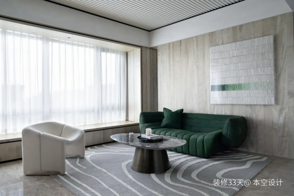 128平精裝改造現代混搭三室