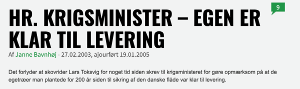 明查|200年前丹麥為重建海軍種下的9萬棵橡樹終於交付? 明查|200年前丹麥為重建海軍種下的9萬棵橡樹終於交付?