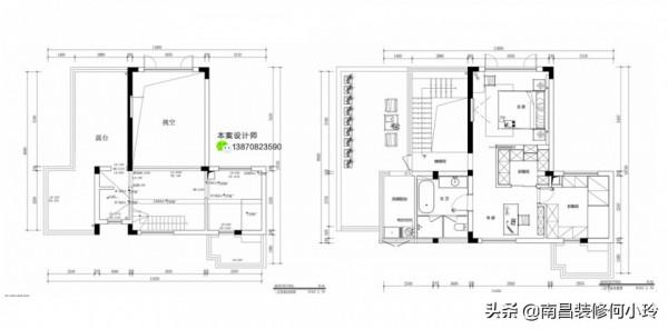 新力琥珀園220㎡複式樓現代輕奢，巖板+護牆板，這才叫真正的高階