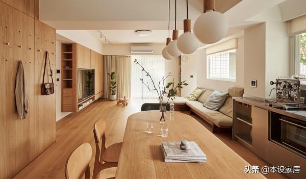這是我見過最有生活氣息的家，125㎡，溫潤木質格調，超暖人心