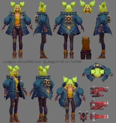 LOL新英雄“成年波比”澤麗幽夢玫瑰面板曝光，一起看看