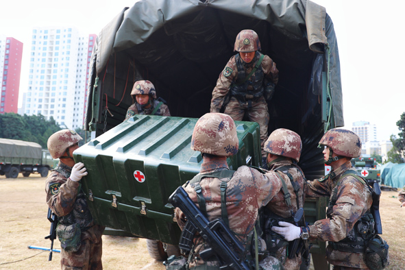 兵記者帶你直擊衛勤考核現場