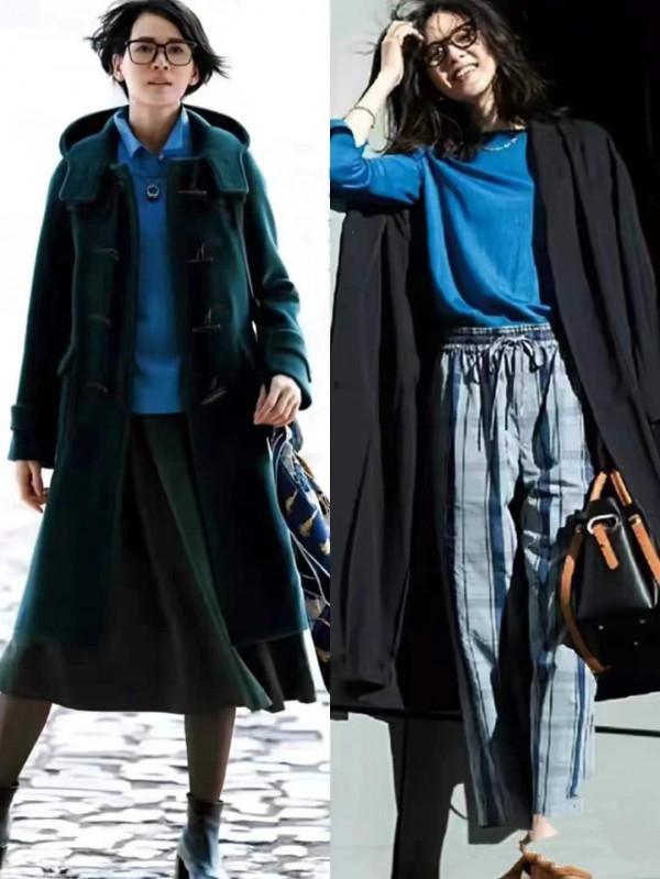 冬天別總穿黑白灰，“藍色系”高階雅緻，輕輕鬆鬆美成焦點