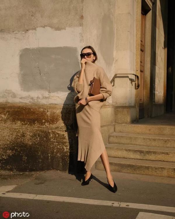 有純色毛衣過冬，缺男友也不emo了