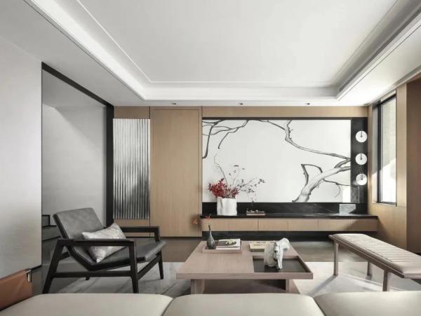 河南小夫妻的318㎡別墅火了，入戶詩意新中式，藏不住的高階感