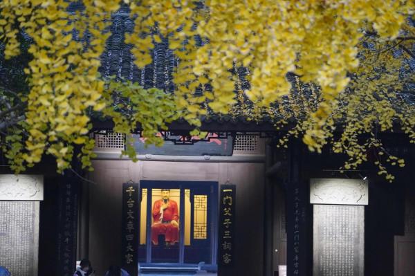 千年銀杏今猶在，不見當年蘇東坡