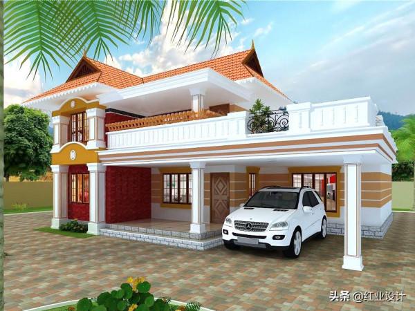 農村給父母建兩層養老房，這5套裡面任選一套，美觀經濟功能實用