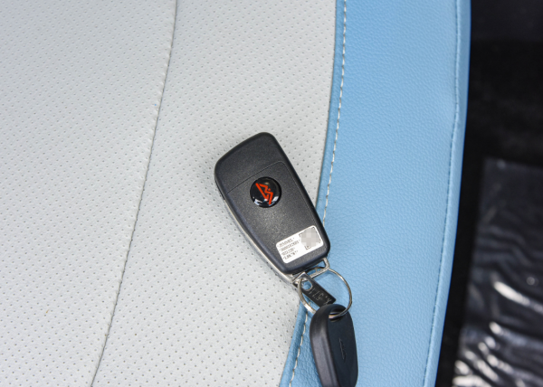 凌寶UNI，第三款高仿五菱的國產代步車，車標像藍芽LOGO