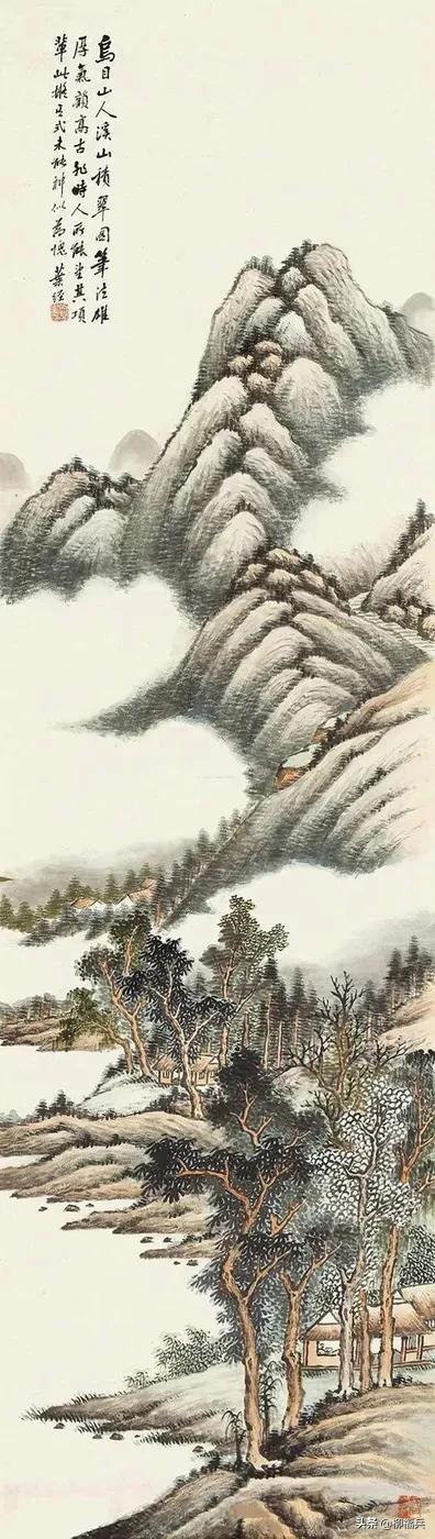 名家山水畫《積翠圖》欣賞 名家山水畫《積翠圖》欣賞
