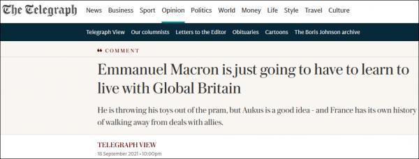 英媒:美英澳領導人在G7峰會上已敲定合作細節,法國總統馬克龍對此一無所知 英媒:美英澳領導人在G7峰會上已敲定合作細節,法國總統馬克龍對此一無所知