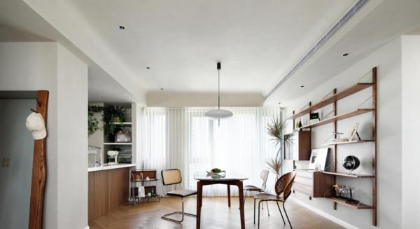 LDK一體設計+半吊無主燈設計，看了他112㎡新家後，果斷拍照收藏