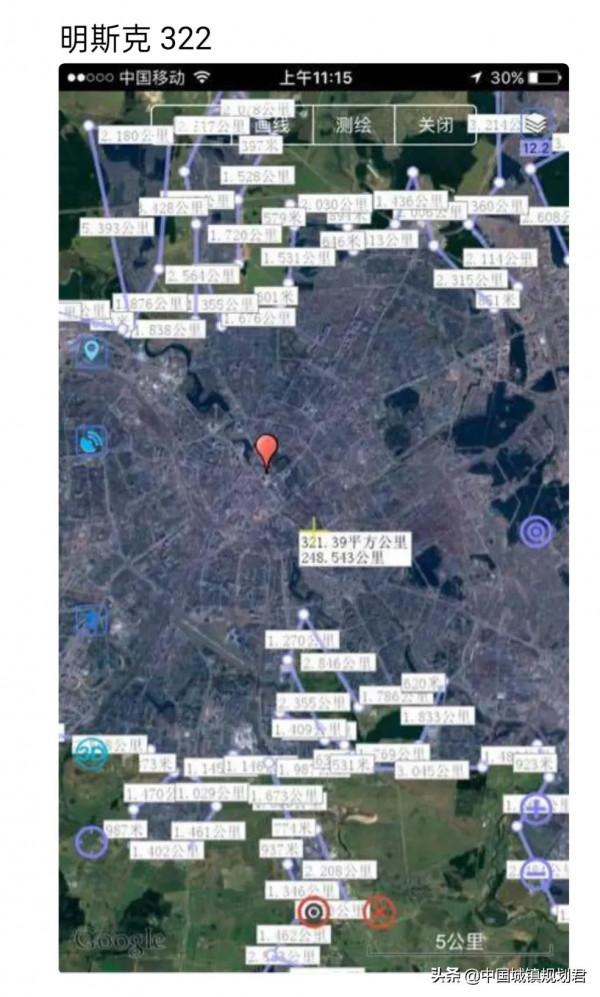 整個歐洲建成區面積超過100平方公里的城市還沒有中國多