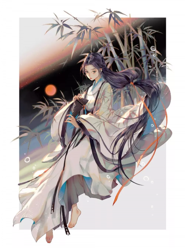 古風動漫頭像，把思念揉碎灑向夜空，便有了滿天繁星