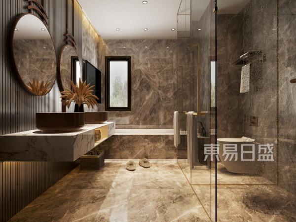 270㎡現代輕奢風，暖咖的配色，讓空間更有層次感