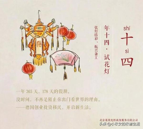 正月十四，傳說是臨水娘娘的生日，忌5事，吃5食，老傳統不要丟
