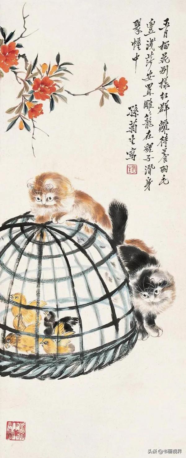 孫菊生筆下的貓有多精彩？看看這46幅國畫吧