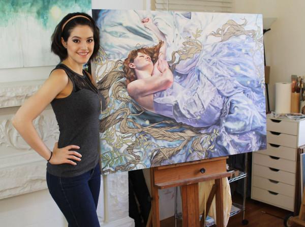 美女畫家超現實主義繪畫作品分享