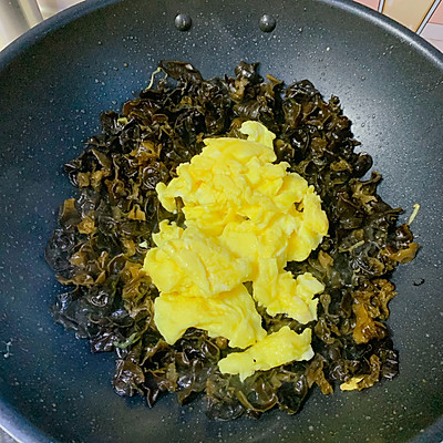 #一學就會快手菜#減肥減脂菜 高纖維高蛋白 木耳炒蛋