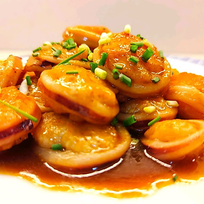 #一學就會快手菜#健康減脂快手菜～魷魚蝦滑餅