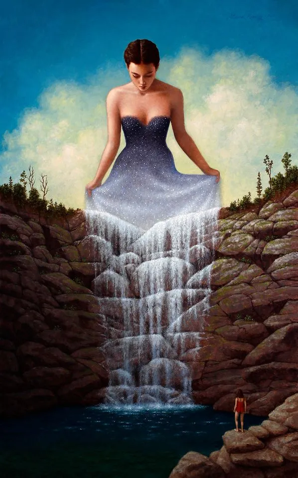 史蒂文-肯尼，大自然的美麗和神秘，在超現實畫作創意中表現