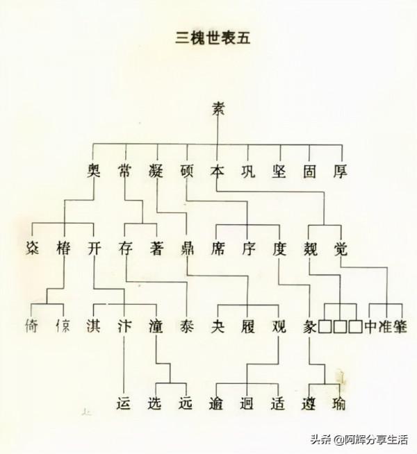 王氏三槐堂族譜世系圖