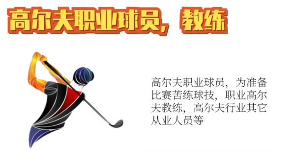 當代高爾夫男女圖鑑，人物群像