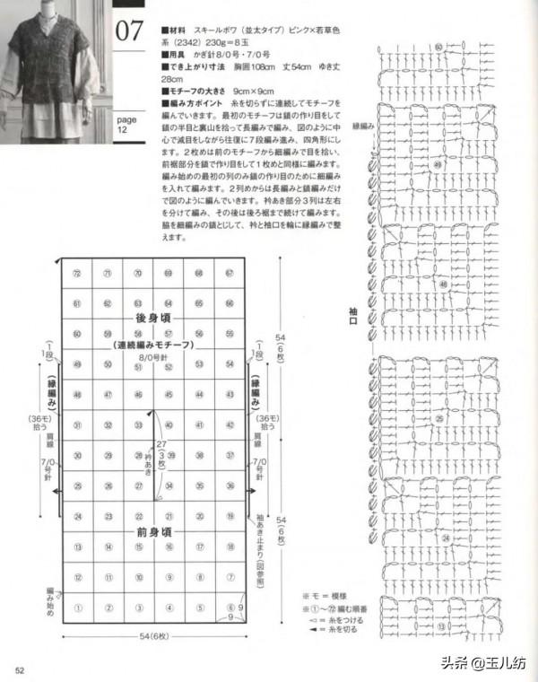 2021秋冬毛衣編織花樣圖案25款，漂亮又大氣