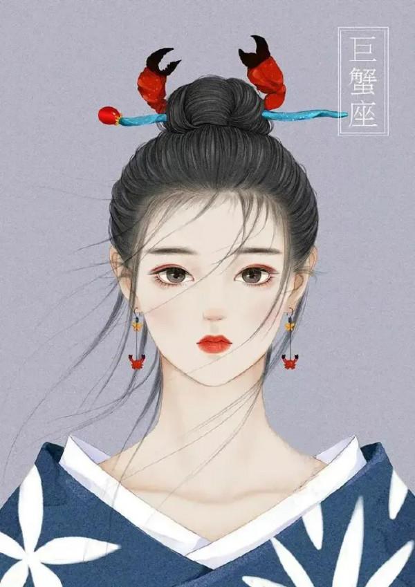 兩組超美星座插畫，大家是什麼星座，天蠍座一定是西廠