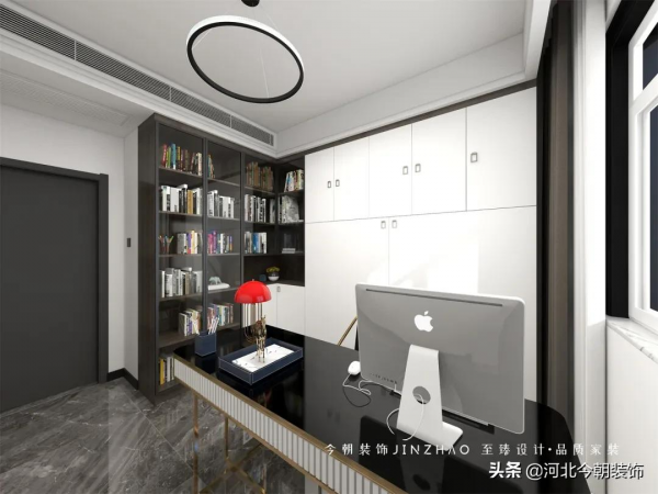 靈感美家 | 博雅盛世110㎡簡約輕奢風，“紅”運當頭，自由張揚