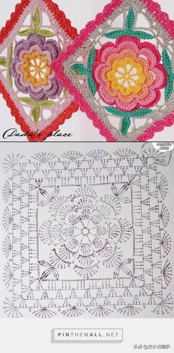 自從學會了鉤方格小花片，家裡大大小小的物件再也沒人比得上