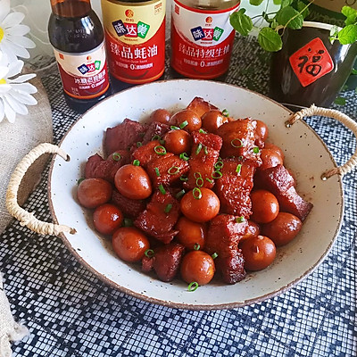 #一學就會快手菜#鵪鶉蛋紅燒肉