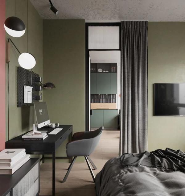 47平超小戶型，各種功能照樣能實現，甚至還有衣帽間