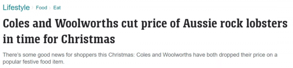 澳兩大超市龍蝦大促，年度最低價，僅20澳元！這些海鮮也打折