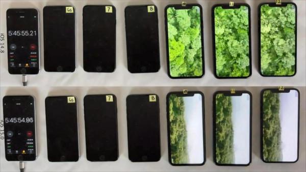 6款舊iPhone測試ios15與14.8續航差距:這四款機型續航提升 6款舊iPhone測試ios15與14.8續航差距:這四款機型續航提升