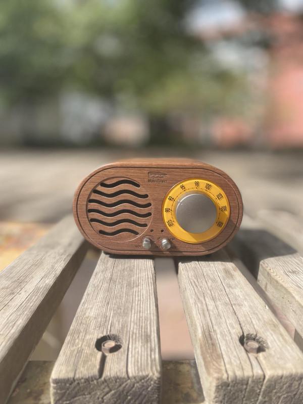WaterMate黑胡桃木藍芽音箱，讓聲音觸控你的心靈