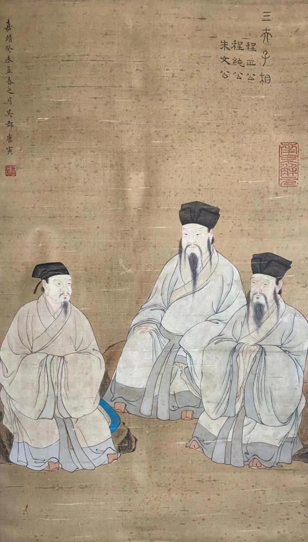 看看唐寅的絹畫