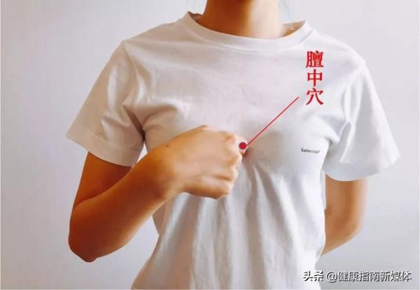 膻中穴：止咳平喘與舒張冠脈第一要穴