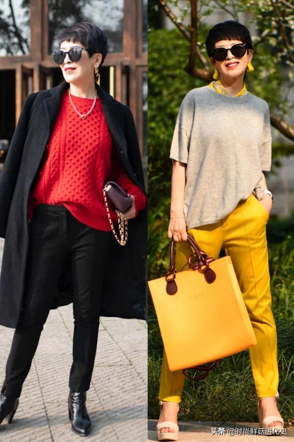 65歲阿姨真會穿，入秋後用這4雙鞋提升時髦感，越老越有時尚範兒