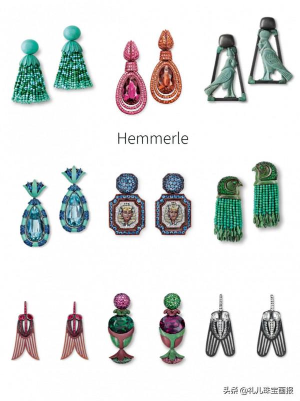 德國當代藝術珠寶品牌Hemmerle，他用珠寶做出了一盤有趣的蔬菜