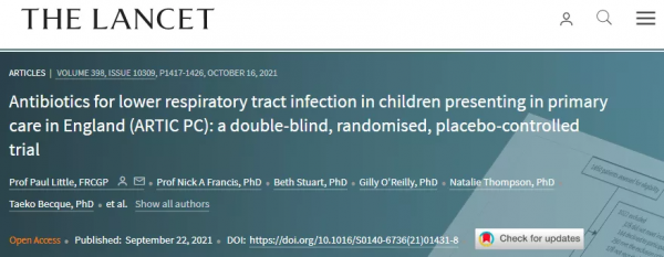 兒童發燒、咳痰、氣短該用抗生素嗎？《柳葉刀》研究：可能沒必要
