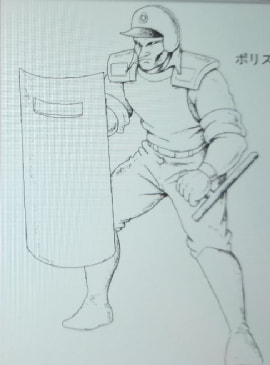 經典遊戲《街頭霸王2》最初的角色草稿，除了春麗就沒一個認識的