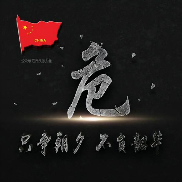 200張正能量姓氏頭像，張張精品，只爭朝夕 不負韶華